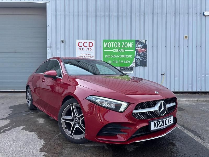 Red Used 2021 Mercedes A200 AMG line Sedan | £16,995 (Good price) - Image 1/4