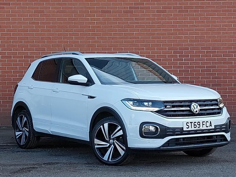 White Used 2019 VW T-Cross R-line SUV | £14,698 (Fair price) - Image 1/4