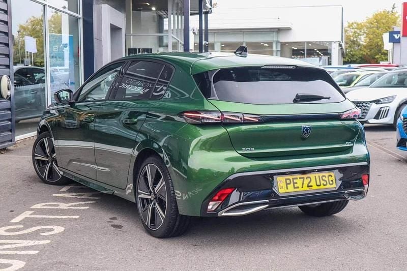 Green Used 2023 Peugeot 308 GT Hatchback | £19,243 (Fair price) - Image 1/4
