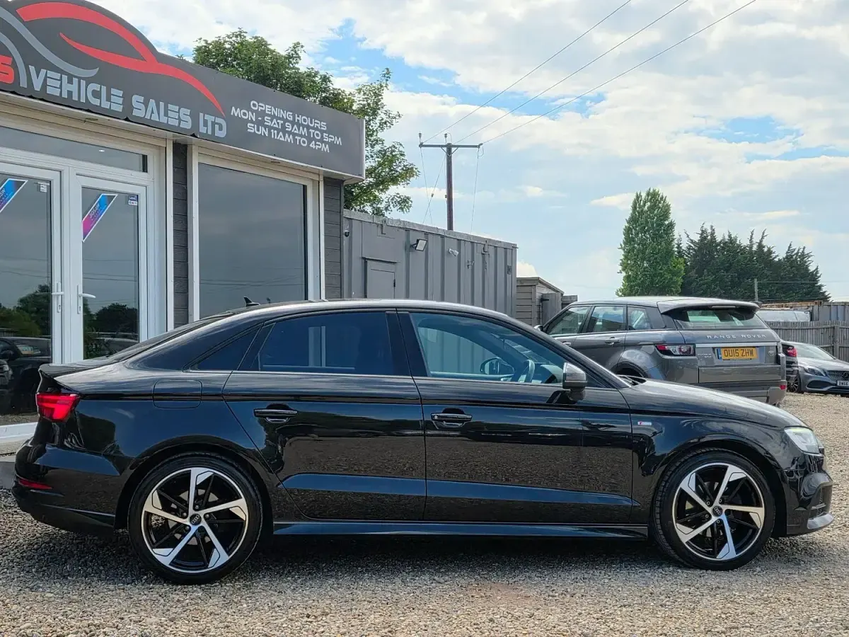 Used Audi A3 Black Edition 150 HP (110 kW) 2019 Black Sedan