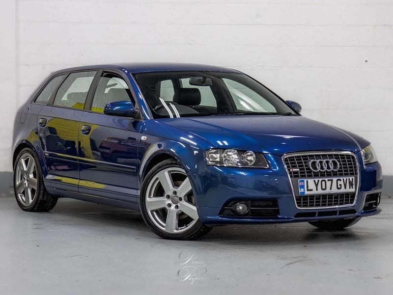 Used Audi A3 S-Line 2007 Blue Hatchback