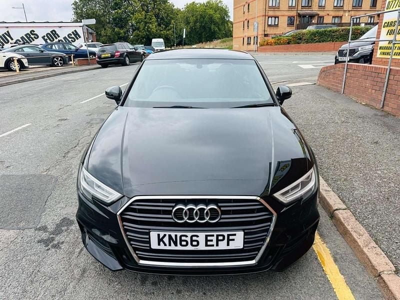 Used Audi A3 S-Line 110 HP (80 kW) 2016 Black Sedan