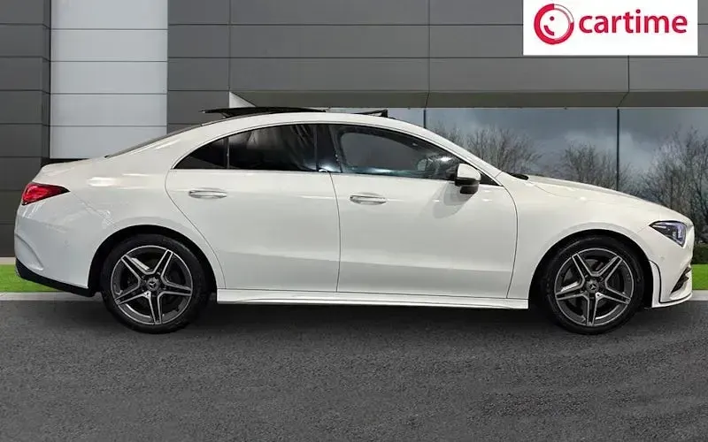 Used Mercedes CLA200 AMG line 163 HP (119 kW) 2022 White Coupe