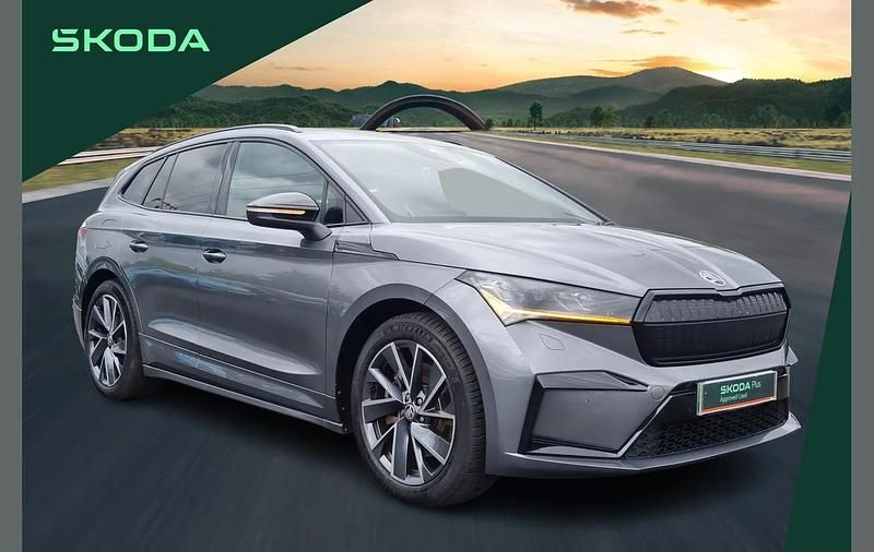 Grey Used 2024 Skoda Enyaq iV SportlinePlus SUV | £27,699 (Fair price) - Image 1/4