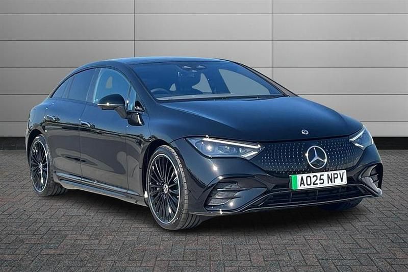 Obsidian black Used 2025 Mercedes EQE350 AMG line Sedan | £57,095 (Good price) - Image 1/4
