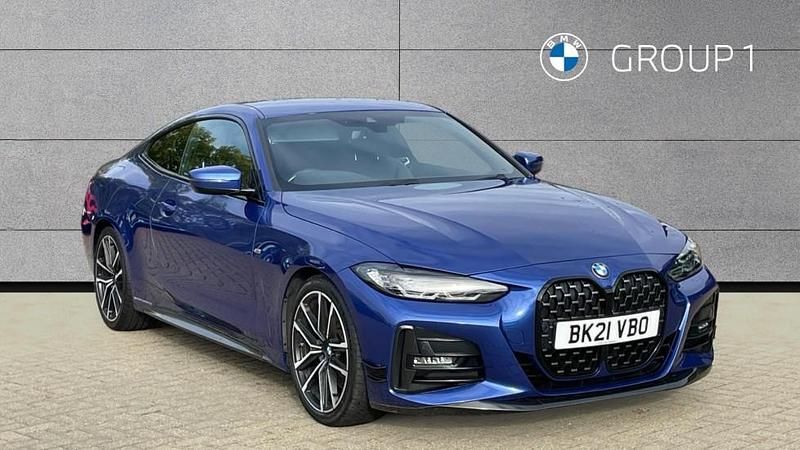 Blue Used 2021 BMW 420 M Sport Coupe | £24,121 (Fair price) - Image 1/4
