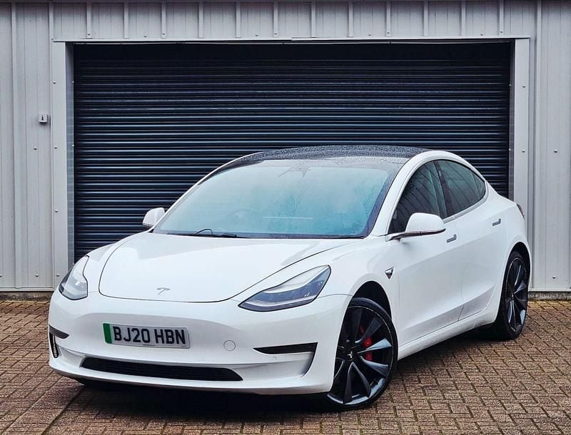 Used Tesla Model 3 Performance 461 kW (627 HP) 2020 White Sedan