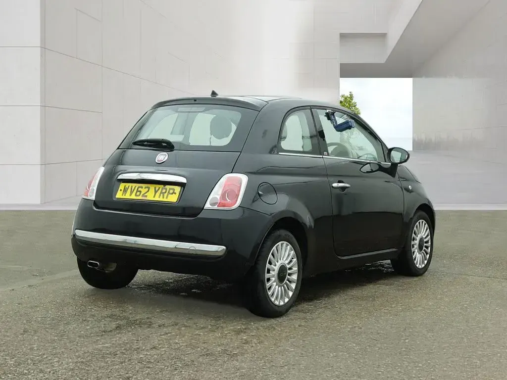 Used Fiat 500 Lounge 69 HP (50 kW) 2012 Black Hatchback