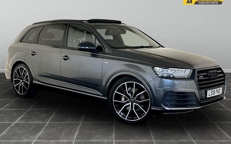 Grey Used 2018 Audi Q7 Black Edition SUV | £23,395 (Good price) - Image 1/2