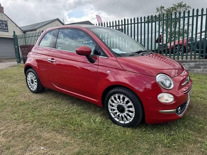 Red Used 2018 Fiat 500 Lounge Hatchback | £6,995 (Fair price) - Image 1/4
