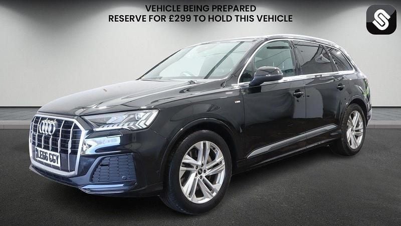 Used Audi Q7 S-Line 231 HP (169 kW) 2021 Mythos black metallic/mythos black metallic SUV
