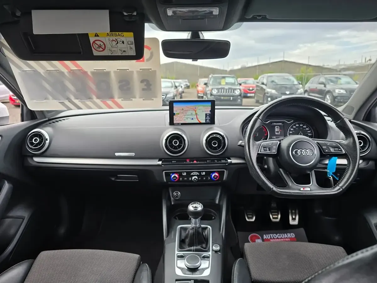 Used Audi A3 S-Line 150 HP (110 kW) 2016 White Sedan
