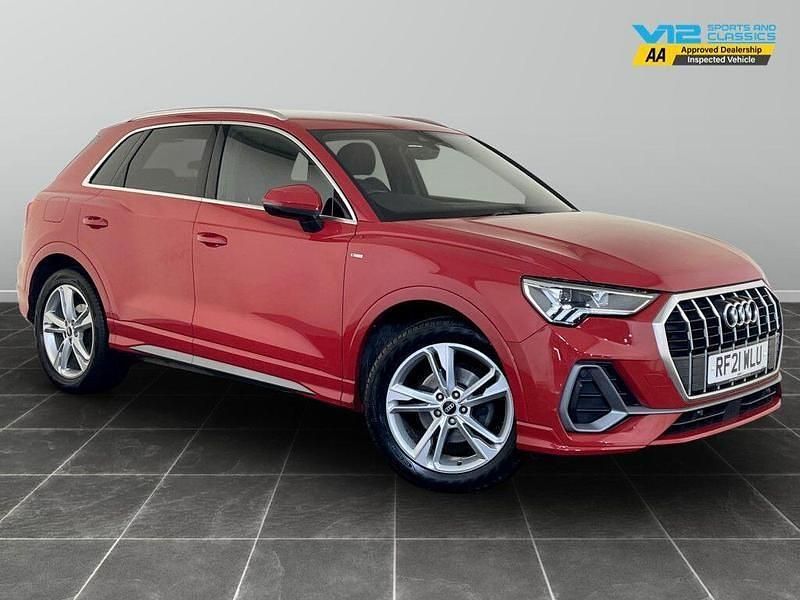 Red Used 2021 Audi Q3 S-Line SUV | £15,195 (Good price) - Image 1/2