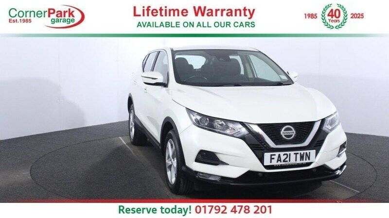 White Used 2021 Nissan Qashqai Acenta Premium SUV | £16,249 (Super price) - Image 1/4