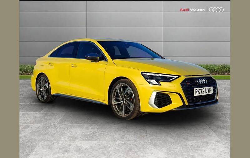 Yellow Used 2022 Audi S3 Comfort Sedan | £31,290 (Fair price) - Image 1/4