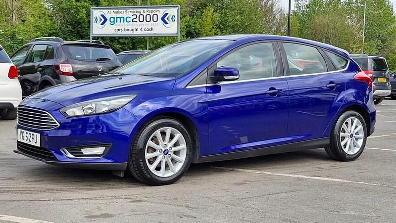 Blue Used 2015 Ford Focus Titanium Hatchback | £6,995 (Fair price) - Image 1/4