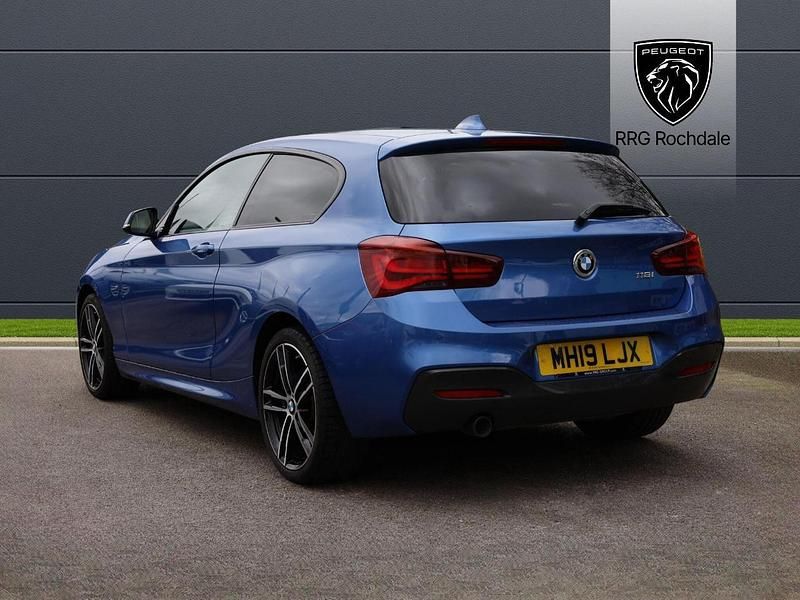 Used BMW 118 M Sport 134 HP (98 kW) 2019 Blue Hatchback
