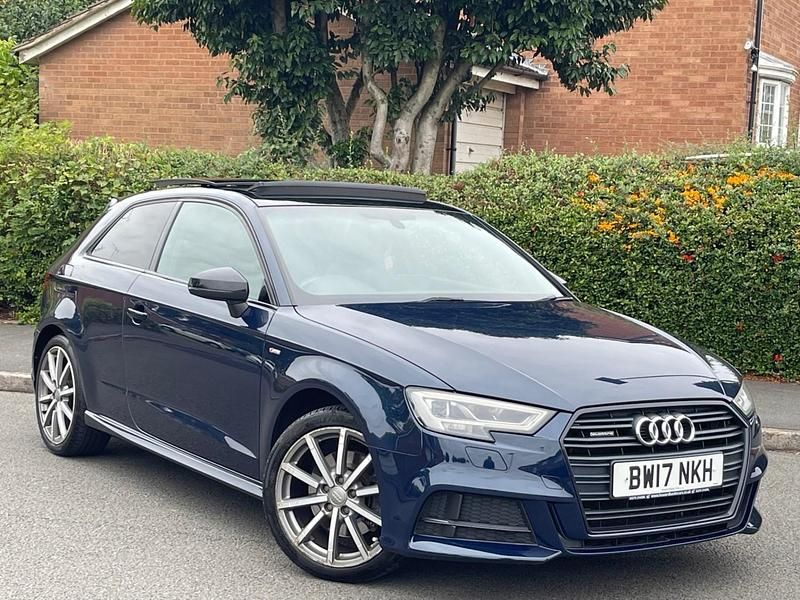 Used Audi A3 Black Edition 184 HP (135 kW) 2017 Blue Hatchback