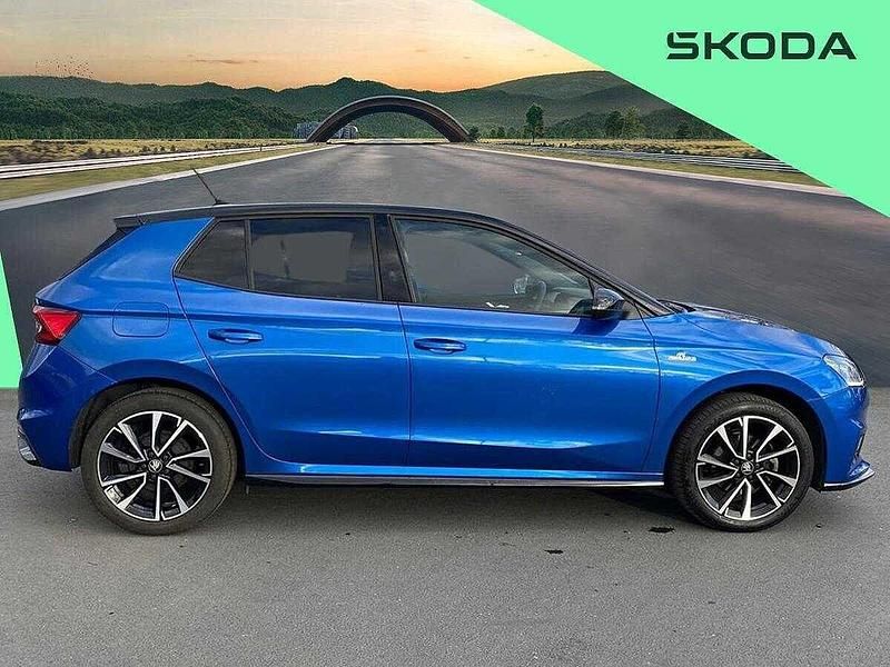 Used Skoda Fabia Monte Carlo 116 HP (85 kW) 2025 Race blue metallic black magic pearl effect Hatchback