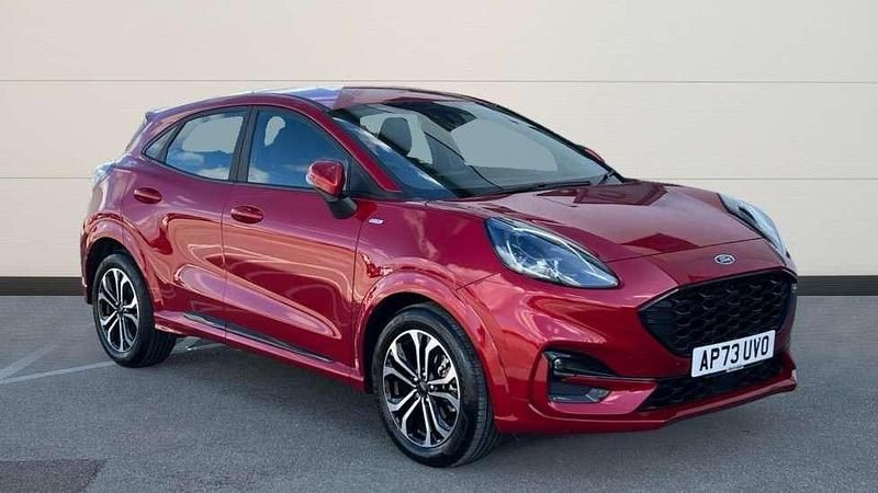 Red Used 2024 Ford Puma Gen-E ST-Line SUV | £19,219 (Fair price) - Image 1/4