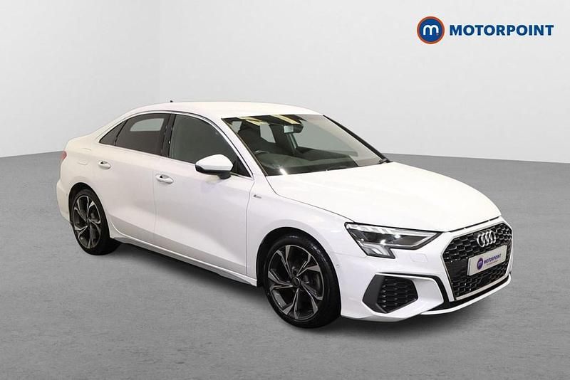 Used Audi A3 S-Line 2022 White Sedan