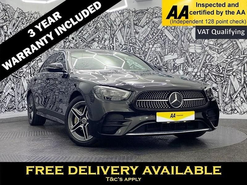 Black Used 2021 Mercedes E300 AMG line Sedan | £27,295 (Fair price) - Image 1/2