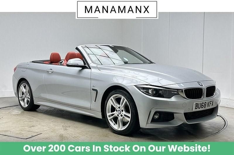 Silver Used 2018 BMW 420 M Sport Cabriolet | £16,280 (Fair price) - Image 1/3