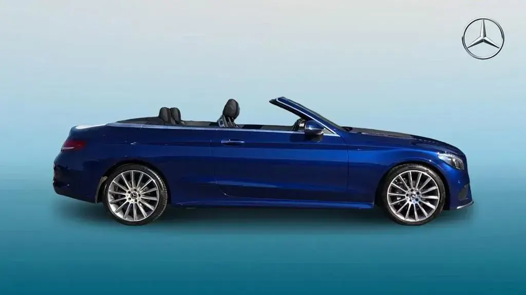 Used Mercedes C220 AMG Line Premium Plus 2017 Blue Cabriolet