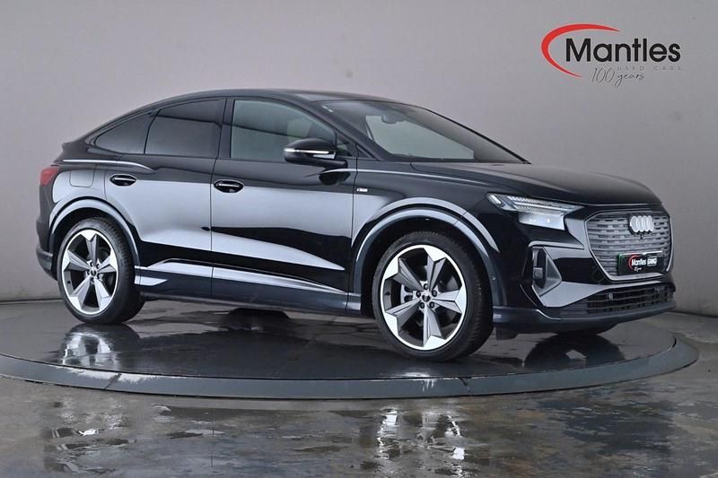Black Used 2024 Audi Q4 Sportback e-tron Black Edition SUV | £40,595 (A bit pricey) - Image 1/4