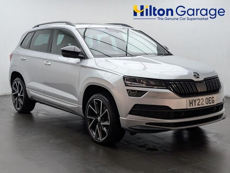 Silver Used 2022 Skoda Karoq SportLine SUV | £19,450 (Fair price) - Image 1/4