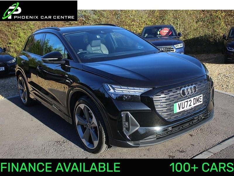 Black Used 2022 Audi Q4 e-tron Advanced SUV | £27,695 (Fair price) - Image 1/2
