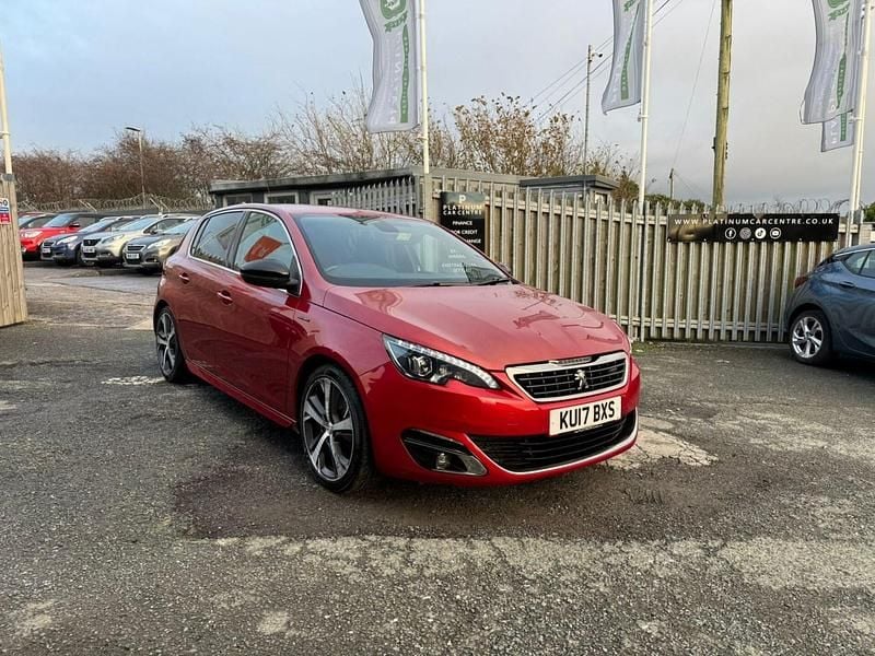 Red Used 2017 Peugeot 308 GT-line Hatchback | £5,695 (Good price) - Image 1/4