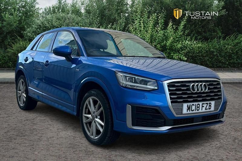 Blue Used 2018 Audi Q2 S-Line SUV | £12,499 (Fair price) - Image 1/4