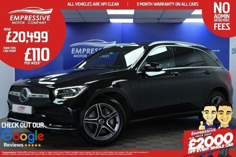 Black Used 2020 Mercedes GLC220 AMG line SUV | £20,499 (Fair price) - Image 1/4