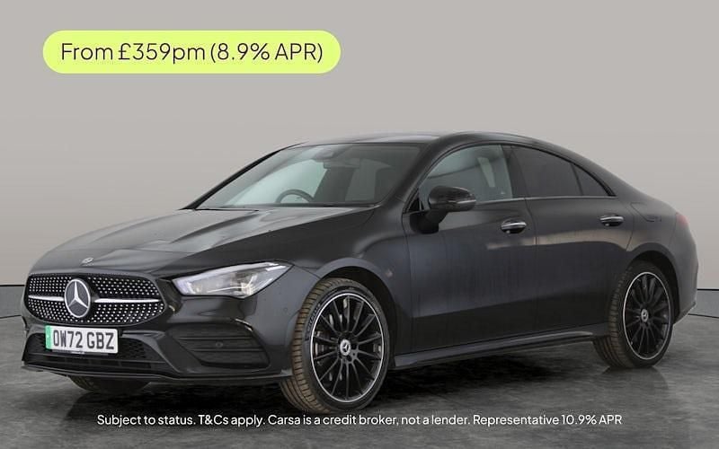 Black Used 2022 Mercedes CLA250e AMG line Sedan | £24,874 (Fair price) - Image 1/3