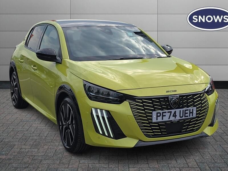 Yellow New 2025 Peugeot 208 GT Hatchback | £21,760 - Image 1/4