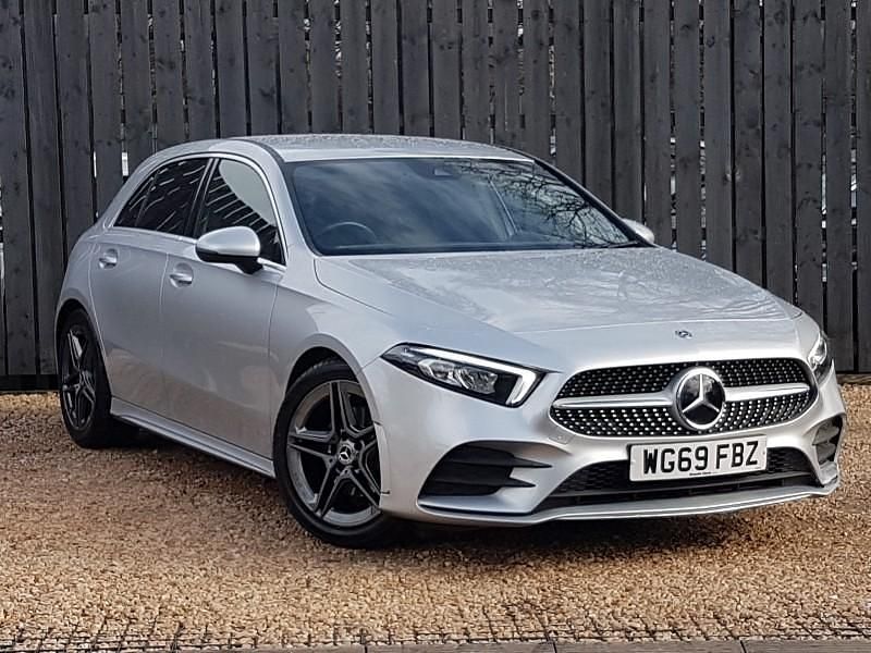 Used Mercedes A200 AMG line 163 HP (119 kW) 2020 Silver Hatchback