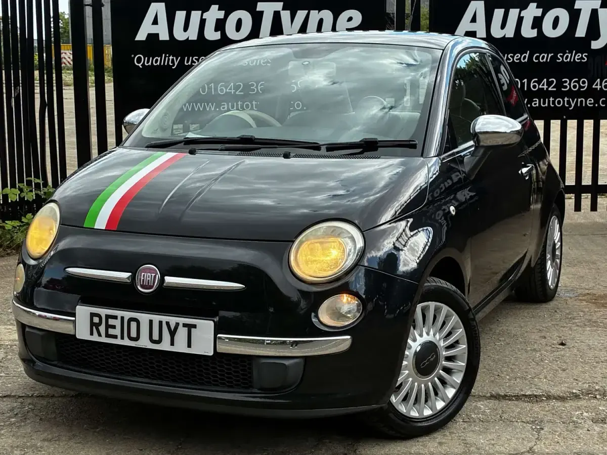 Used Fiat 500 Lounge 69 HP (50 kW) 2010 Black Hatchback