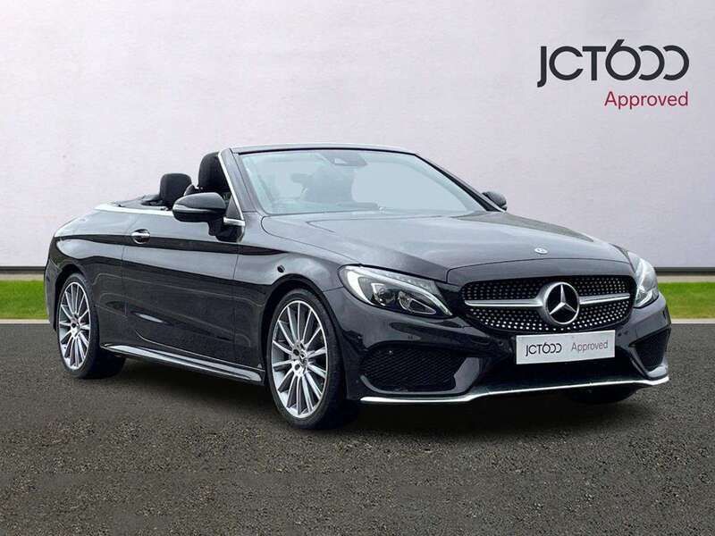 Black Used 2017 Mercedes C220 AMG Line Premium Plus Cabriolet | £16,000 (Fair price) - Image 1/4