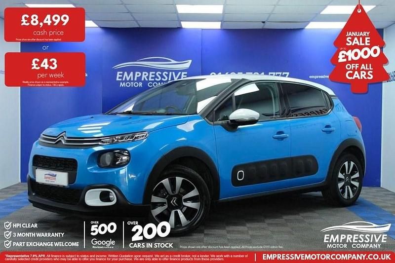 Blue Used 2018 Citroën C3 Flair Hatchback | £8,499 (Fair price) - Image 1/4