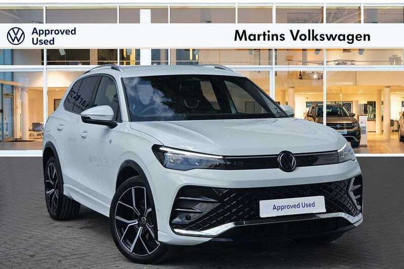 White Used 2025 VW Tiguan R-line SUV | £34,495 (A bit pricey) - Image 1/4