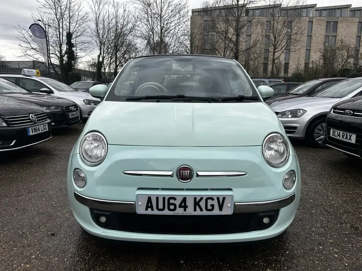 Usado Fiat 500C Lounge 69 CV (50 kW) 2014 Verde Descapotable