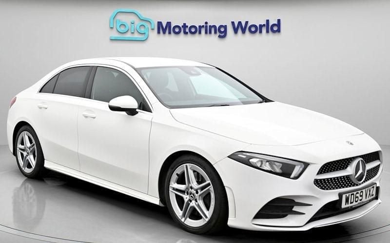 Used Mercedes A250 AMG line 224 HP (164 kW) 2020 White Sedan