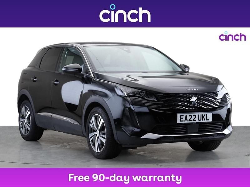 Black Used 2022 Peugeot 3008 Allure SUV | £17,449 (Fair price) - Image 1/3