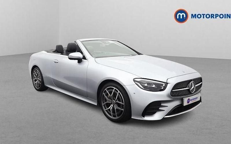 Silver Used 2022 Mercedes E300 AMG Line Premium Cabriolet | £32,499 (Good price) - Image 1/4