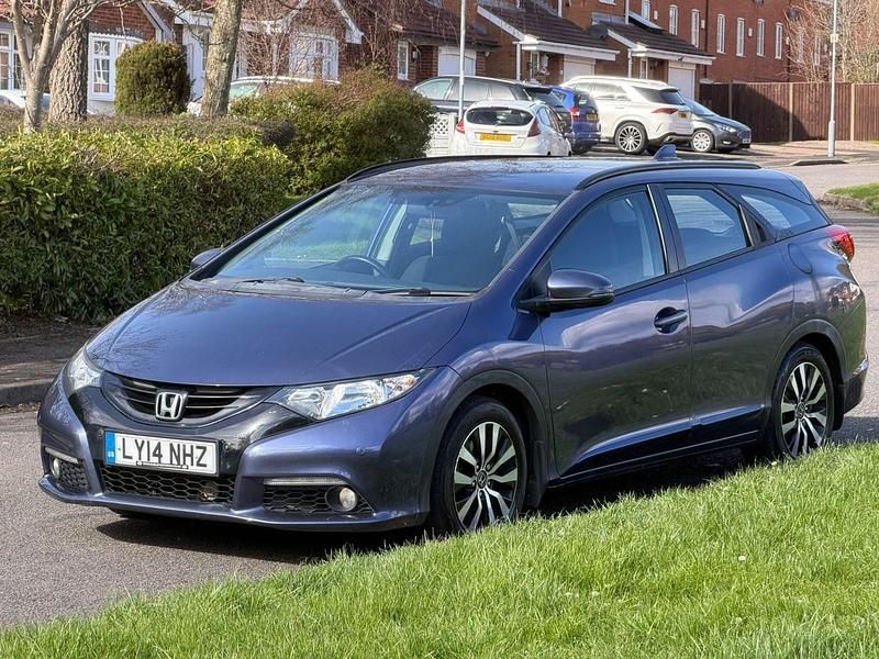 Begagnad Honda Civic SE Plus 2014 Blå Kombi