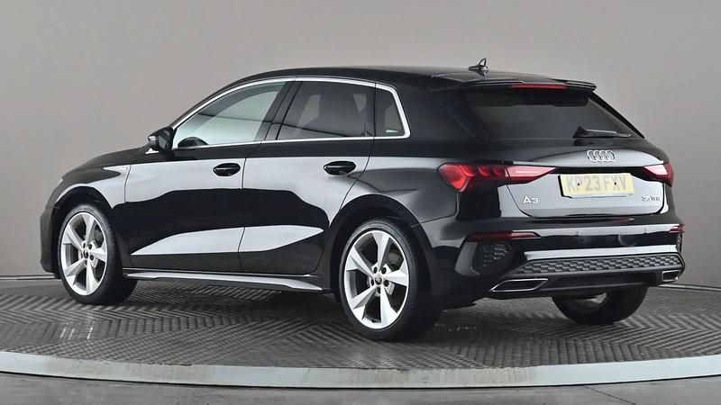 Used Audi A3 S-Line 150 HP (110 kW) 2023 Black Sedan