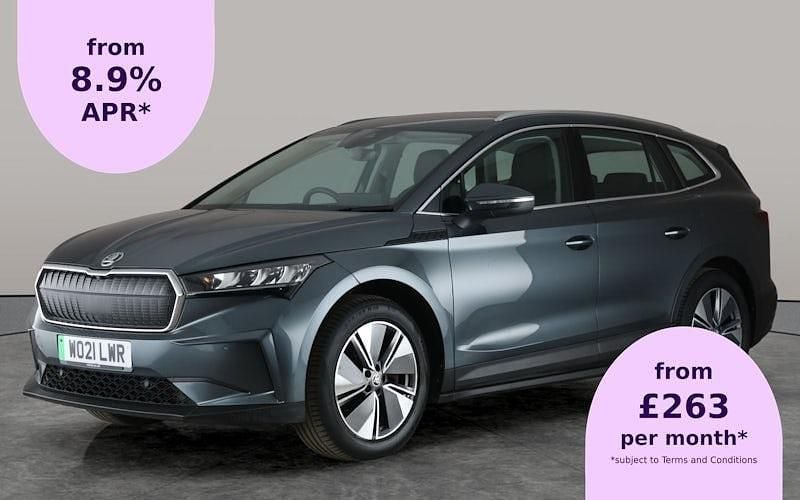 Grey Used 2021 Skoda Enyaq iV Suite SUV | £18,757 (Fair price) - Image 1/2