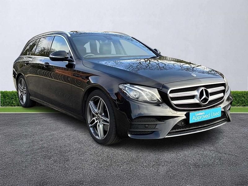 Used Mercedes E200 AMG line 184 HP (135 kW) 2018 Black Estate