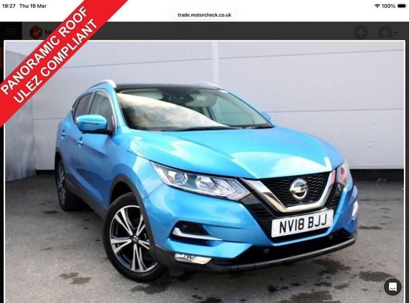 Used Nissan Qashqai N-Connecta 115 HP (84 kW) 2018 Blue SUV